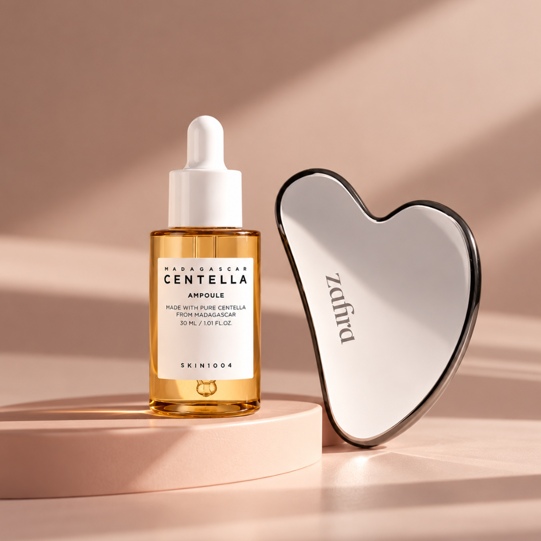 SKIN PACK: GUASHA + SÉRUM SKIN1004 CENTELLA AMPOULE 30 ML