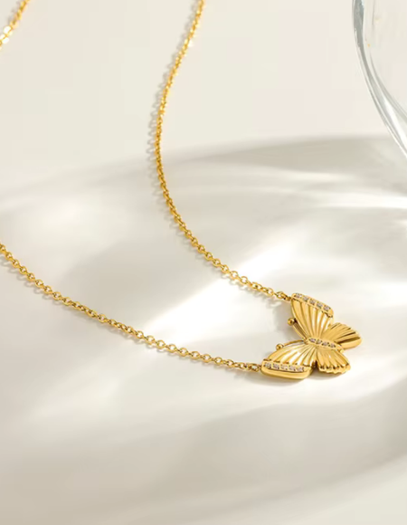 COLLAR MARIPOSA GOLD