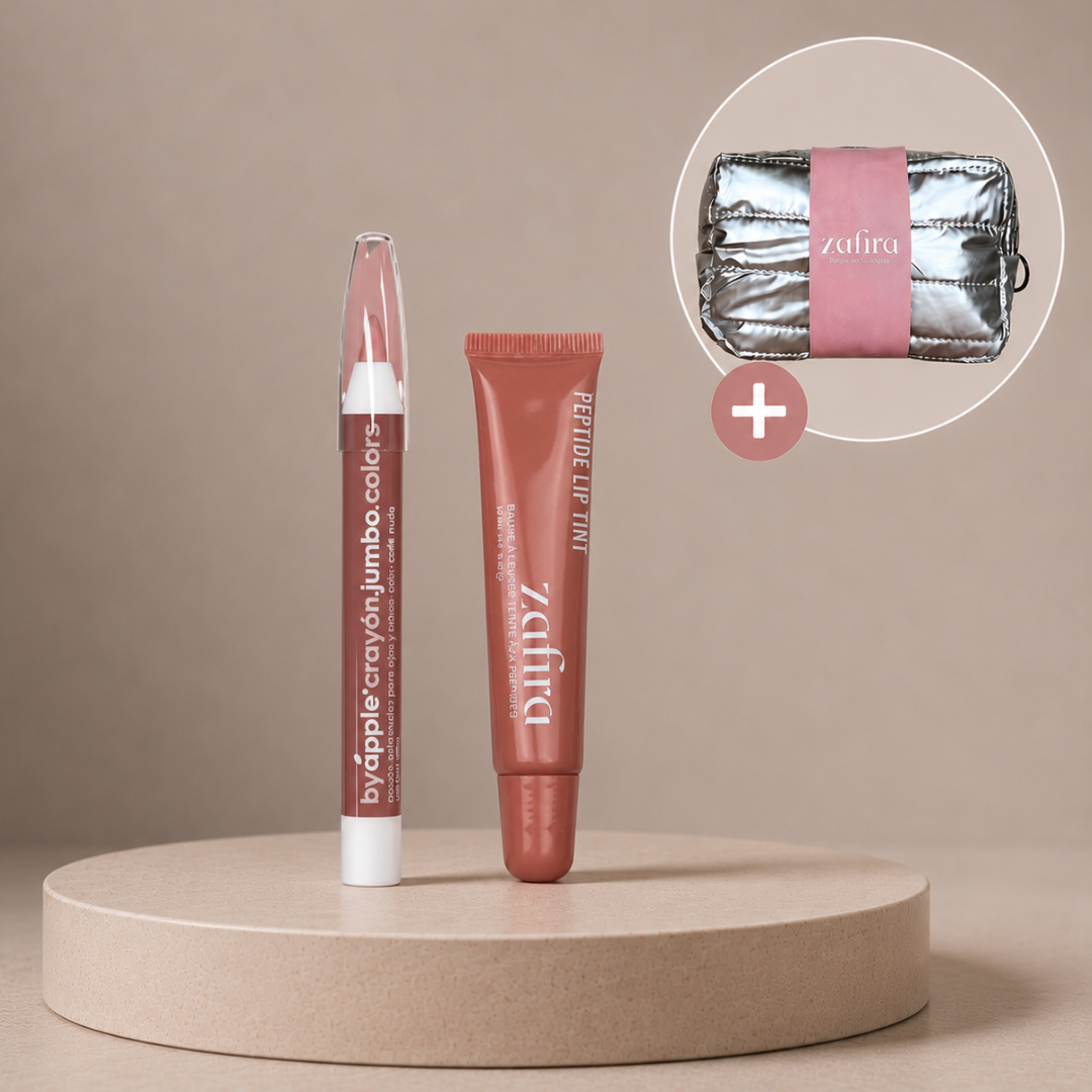 LIP COMBO: LIP TINT + CRAYON JUMBO +NECESER