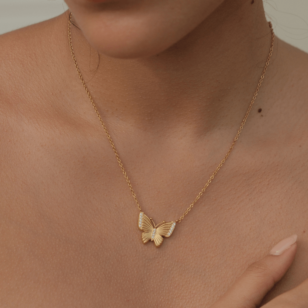COLLAR MARIPOSA GOLD