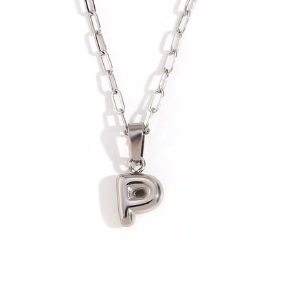 COLLAR INITIAL MINI PLATA