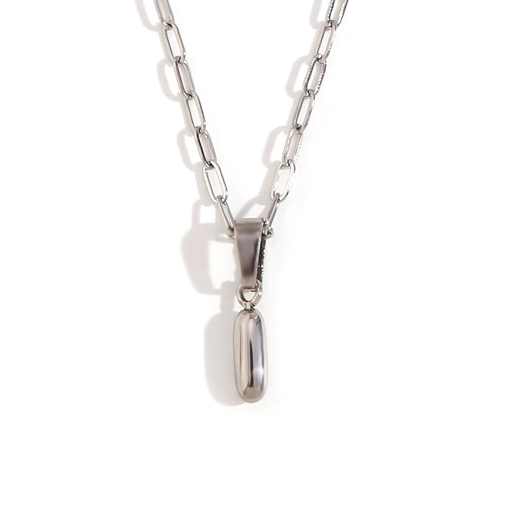 COLLAR INICIAL MINI PLATA