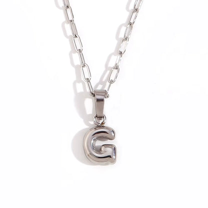 COLLAR INITIAL MINI PLATA