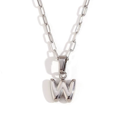 COLLAR INITIAL MINI PLATA