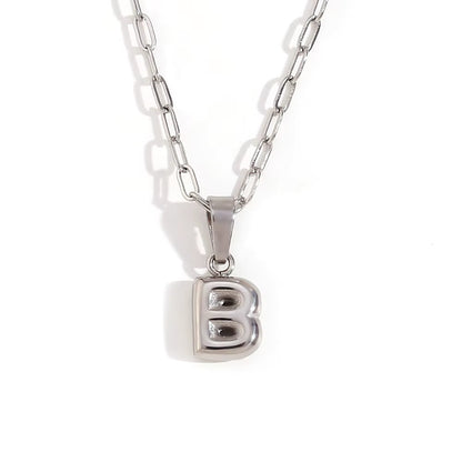 COLLAR INITIAL MINI PLATA