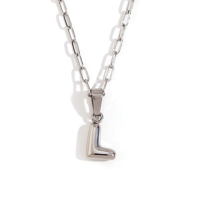 COLLAR INITIAL MINI PLATA